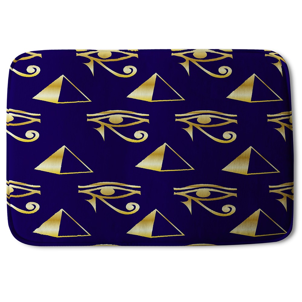 New Product Gold Pyramid & Eye Of Horus (Bath Mat)  - Andrew Lee Home and Living