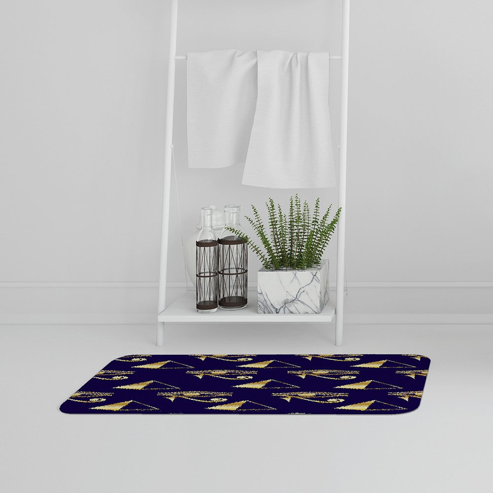 New Product Gold Pyramid & Eye Of Horus (Bath Mat)  - Andrew Lee Home and Living