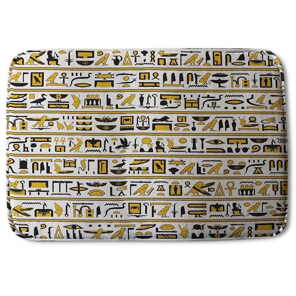 New Product Ancient Egyptian Hieroglyphs (Bath Mat)  - Andrew Lee Home and Living