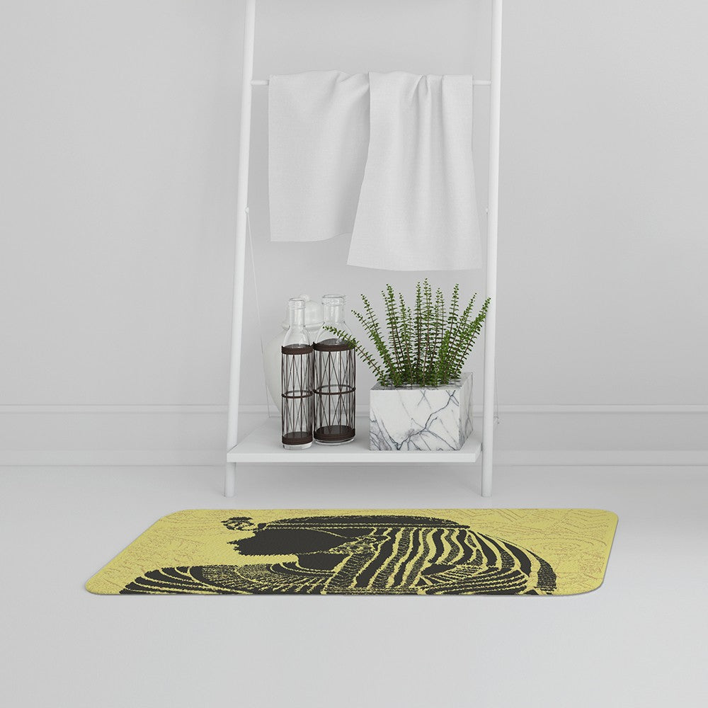New Product Egyptian Women on Yellow (Bath Mat)  - Andrew Lee Home and Living