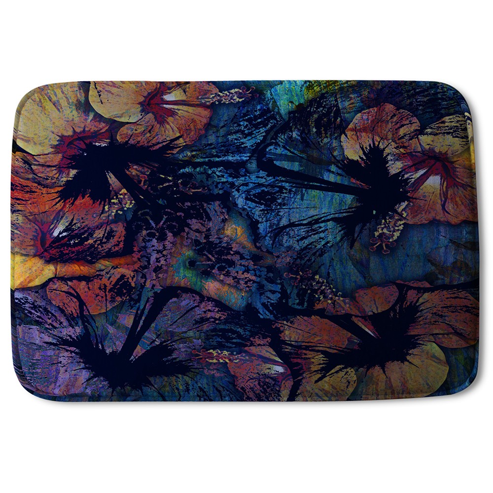 New Product Grunge Flower Print (Bath Mat)  - Andrew Lee Home and Living