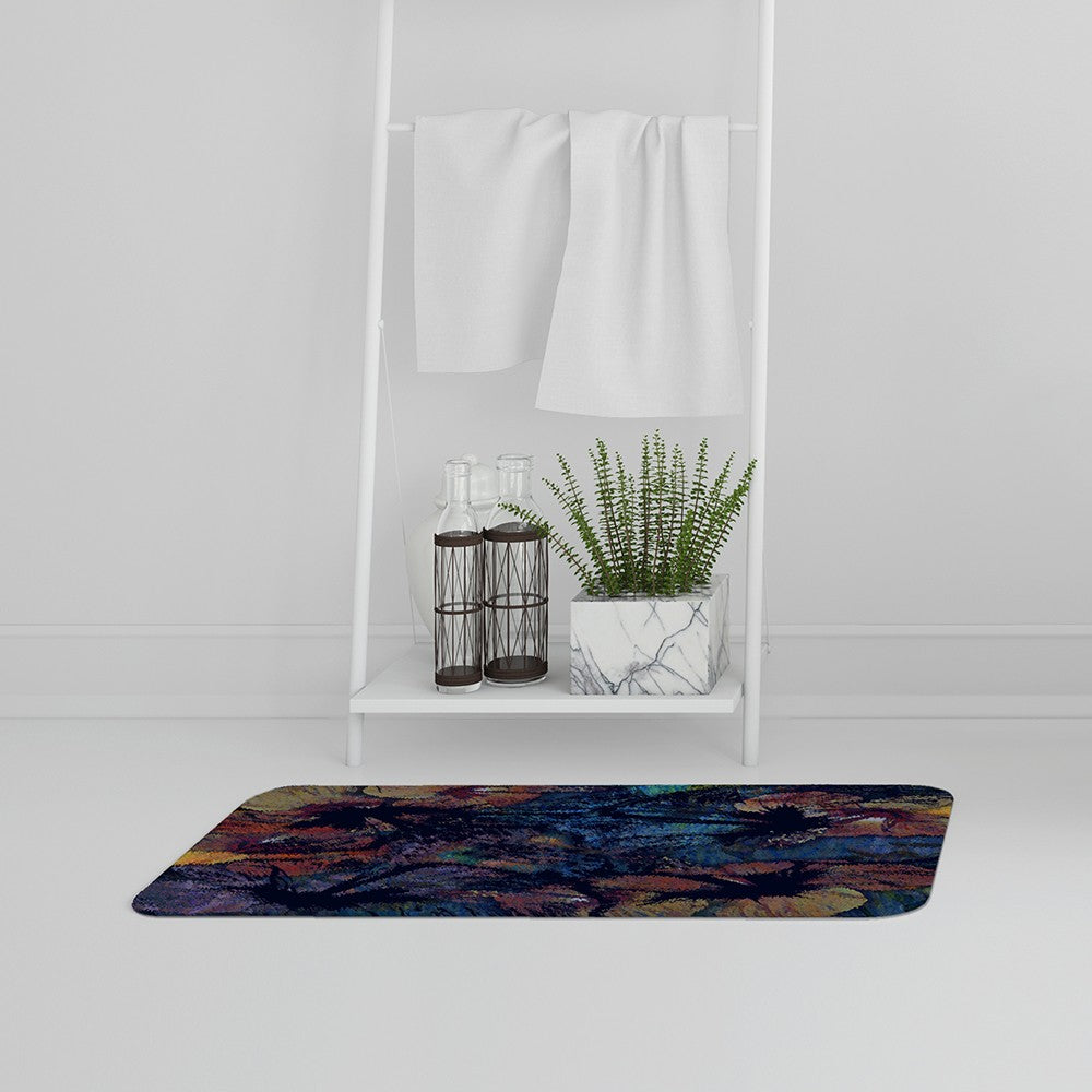 New Product Grunge Flower Print (Bath Mat)  - Andrew Lee Home and Living