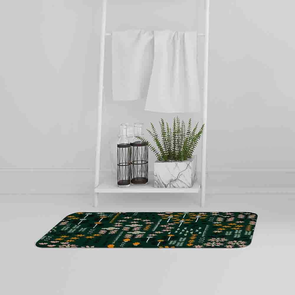 New Product Selection of Flowers Print (Bath Mat)  - Andrew Lee Home and Living