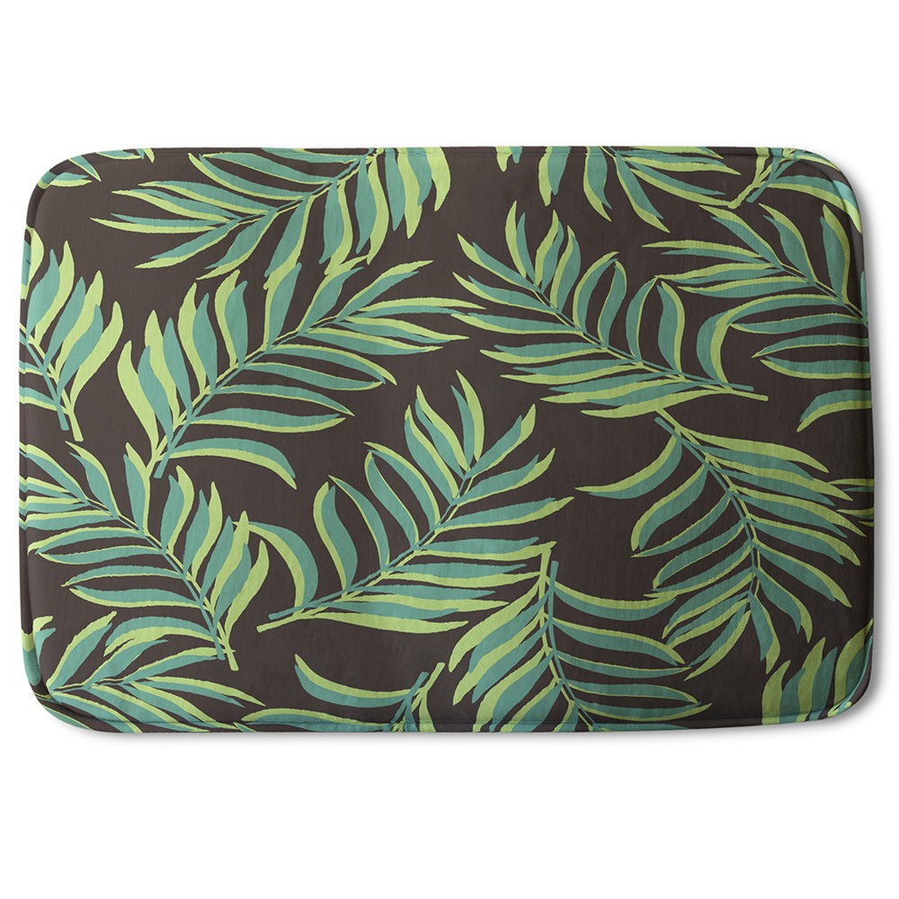 New Product Green Palm Leaves (Bath Mat)  - Andrew Lee Home and Living