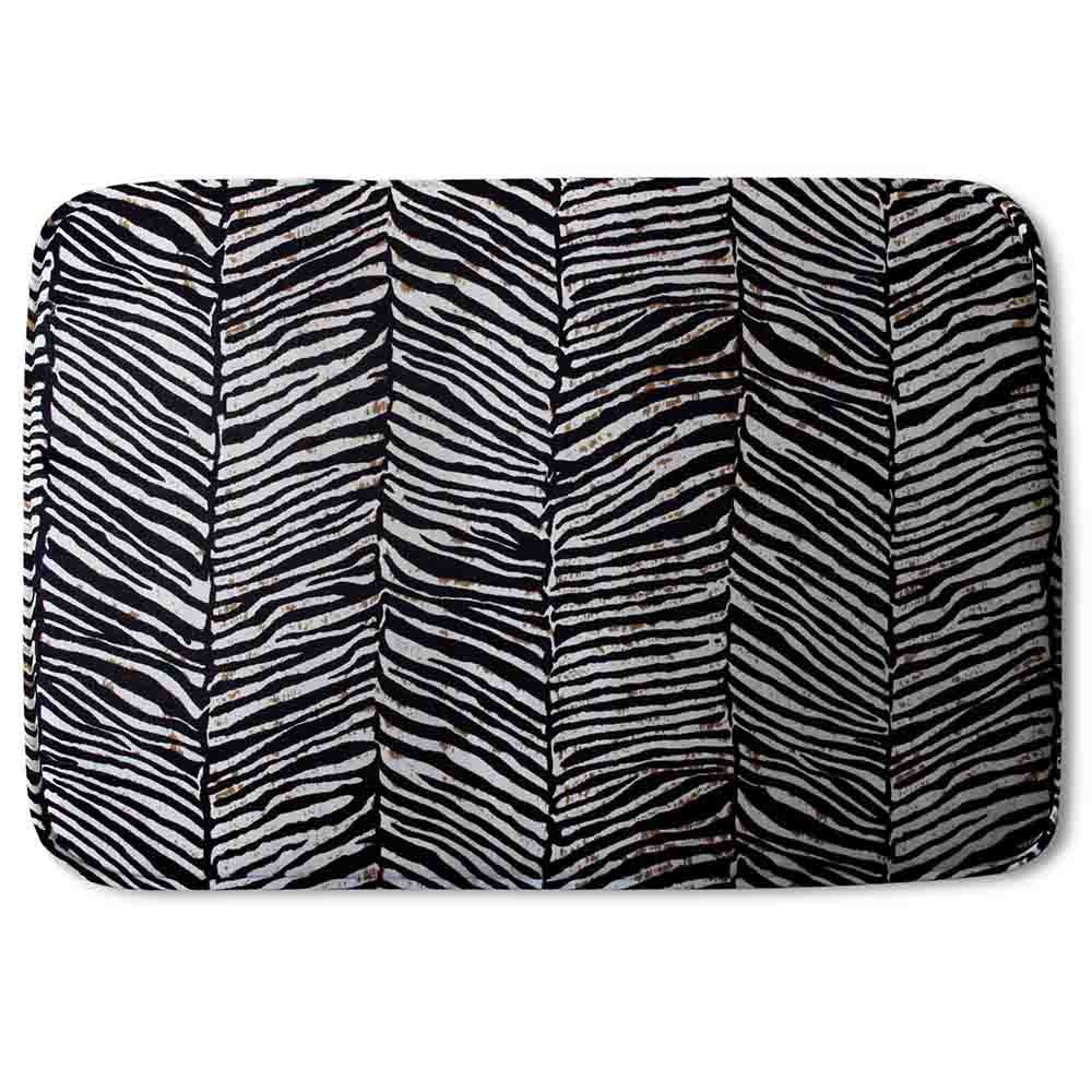 New Product Zebra Grunge Print (Bath Mat)  - Andrew Lee Home and Living