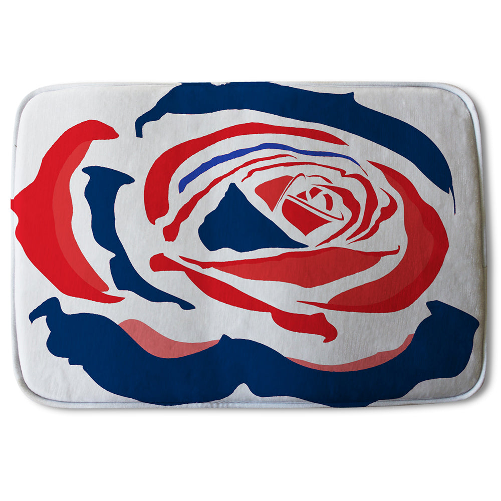 Bathmat - New Product Red & Blue Rose Print (Bath mats)  - Andrew Lee Home and Living