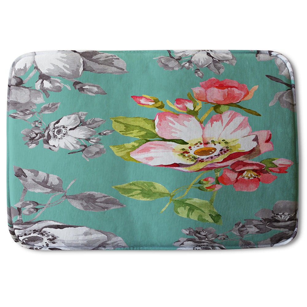 Bathmat - New Product Bright Flower on Green (Bath mats)  - Andrew Lee Home and Living