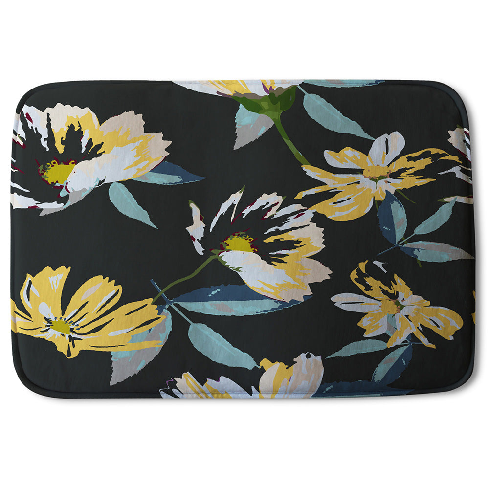 Bathmat - New Product Yellow Flowers on Green (Bath mats)  - Andrew Lee Home and Living