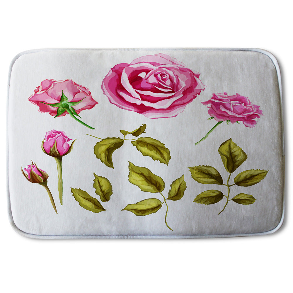 Bathmat - New Product Roses & Leaves (Bath mats)  - Andrew Lee Home and Living