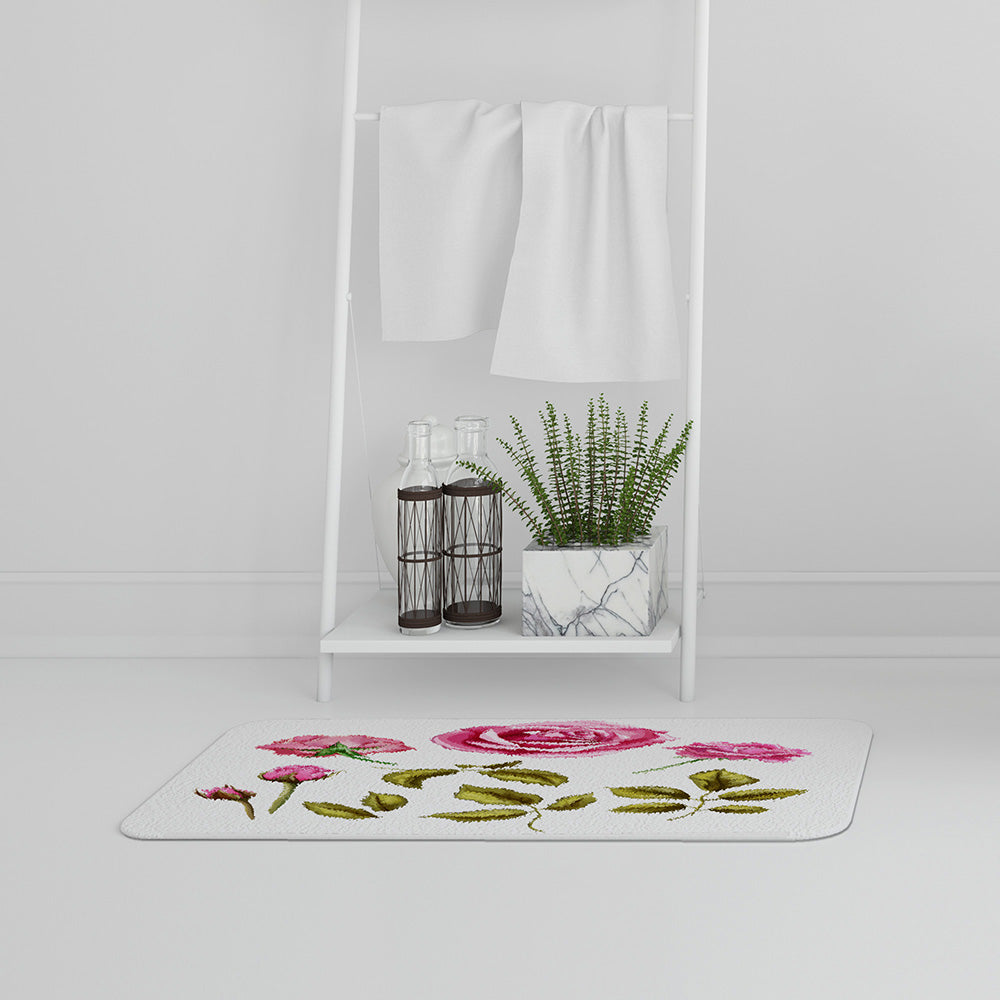 Bathmat - New Product Roses & Leaves (Bath mats)  - Andrew Lee Home and Living