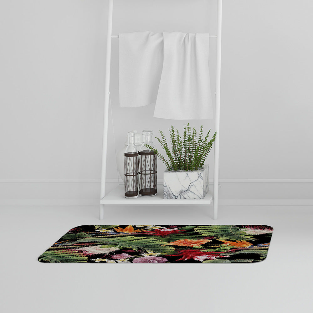 Bathmat - New Product Tropical Flowers & Plant Leaves (Bath mats)  - Andrew Lee Home and Living