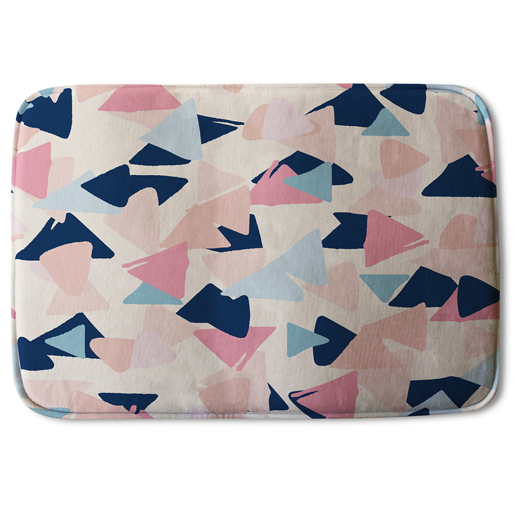 Bathmat - New Product Pastel Coloured Triangles (Bath mats)  - Andrew Lee Home and Living