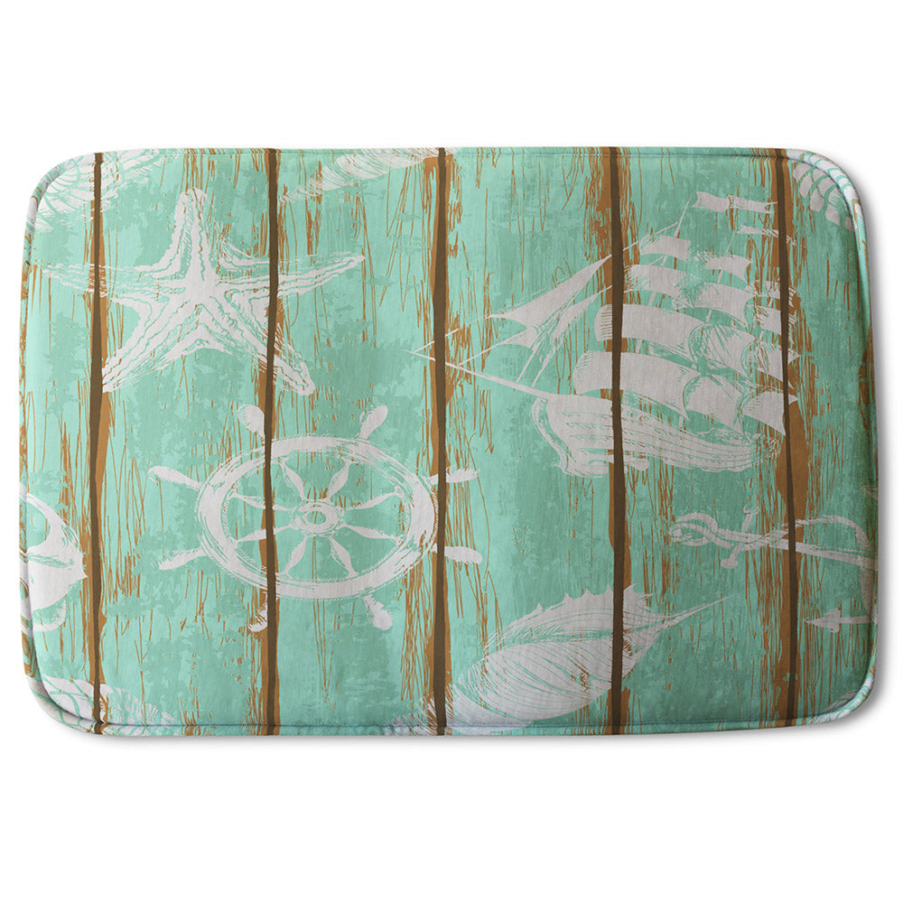 Bathmat - New Product Nautical Elements on Wood (Bath mats)  - Andrew Lee Home and Living