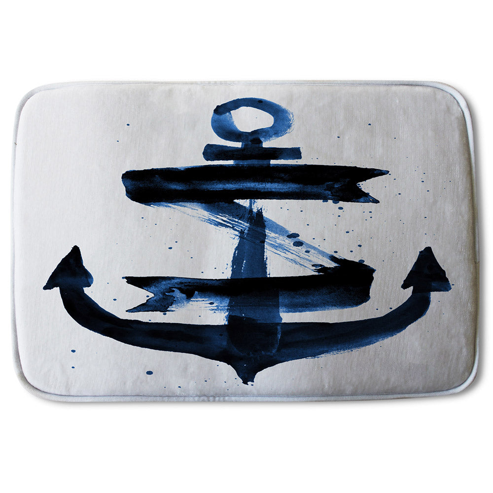 Bathmat - New Product Watercolour Anchor (Bath mats)  - Andrew Lee Home and Living