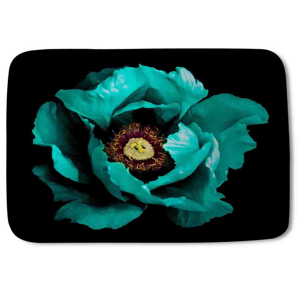 Bathmat - New Product Cyan Peony Flower (Bath mats)  - Andrew Lee Home and Living