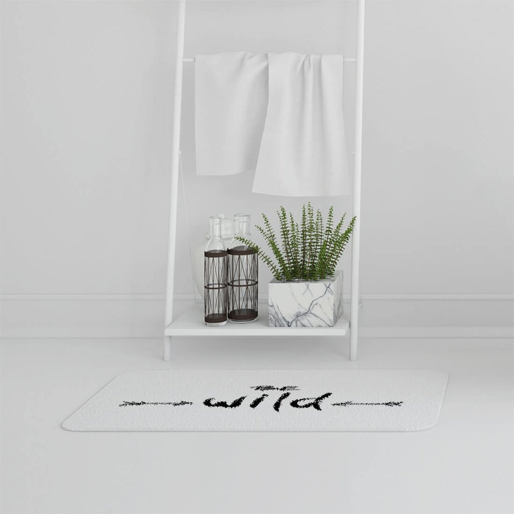 Bathmat - New Product Be wild. Inspirational Quote (Bath mats)  - Andrew Lee Home and Living