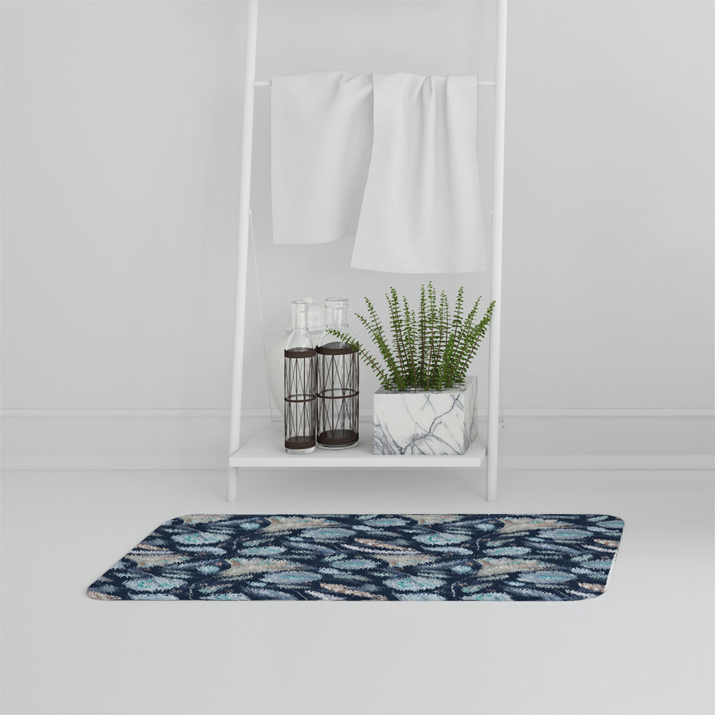 Bathmat - New Product Boho Chic Indigo Pattern (Bath mats)  - Andrew Lee Home and Living