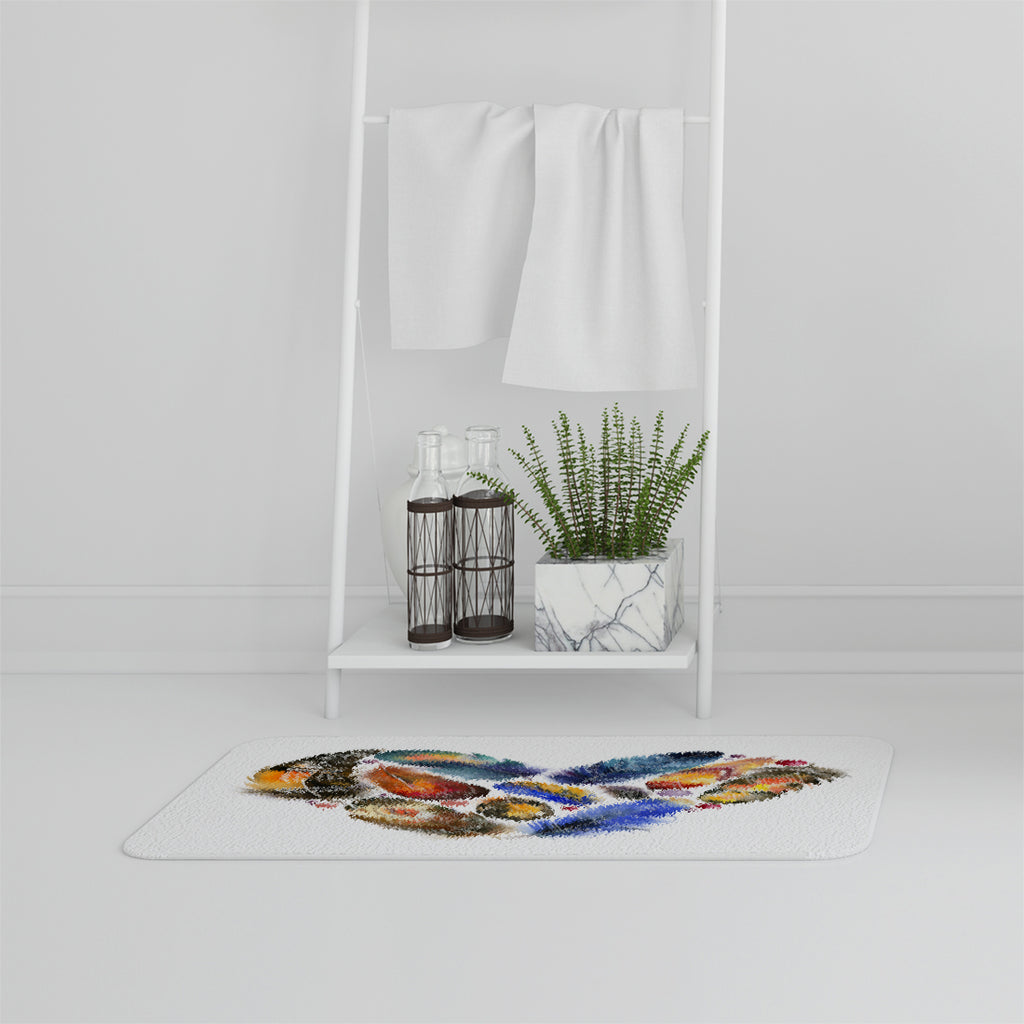 Bathmat - New Product Boho tribal heart (Bath mats)  - Andrew Lee Home and Living