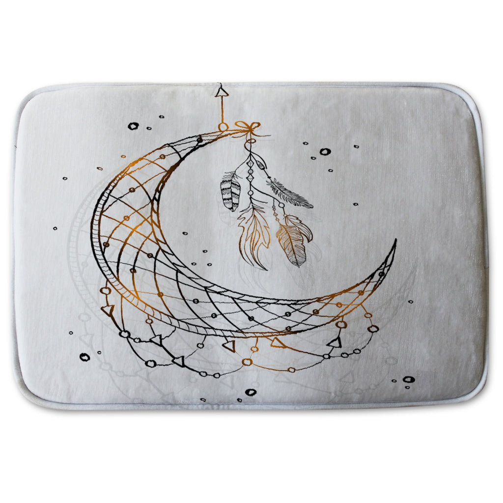 New Product Dream Catcher with Crescent Moon (Bathmat)  - Andrew Lee Home and Living