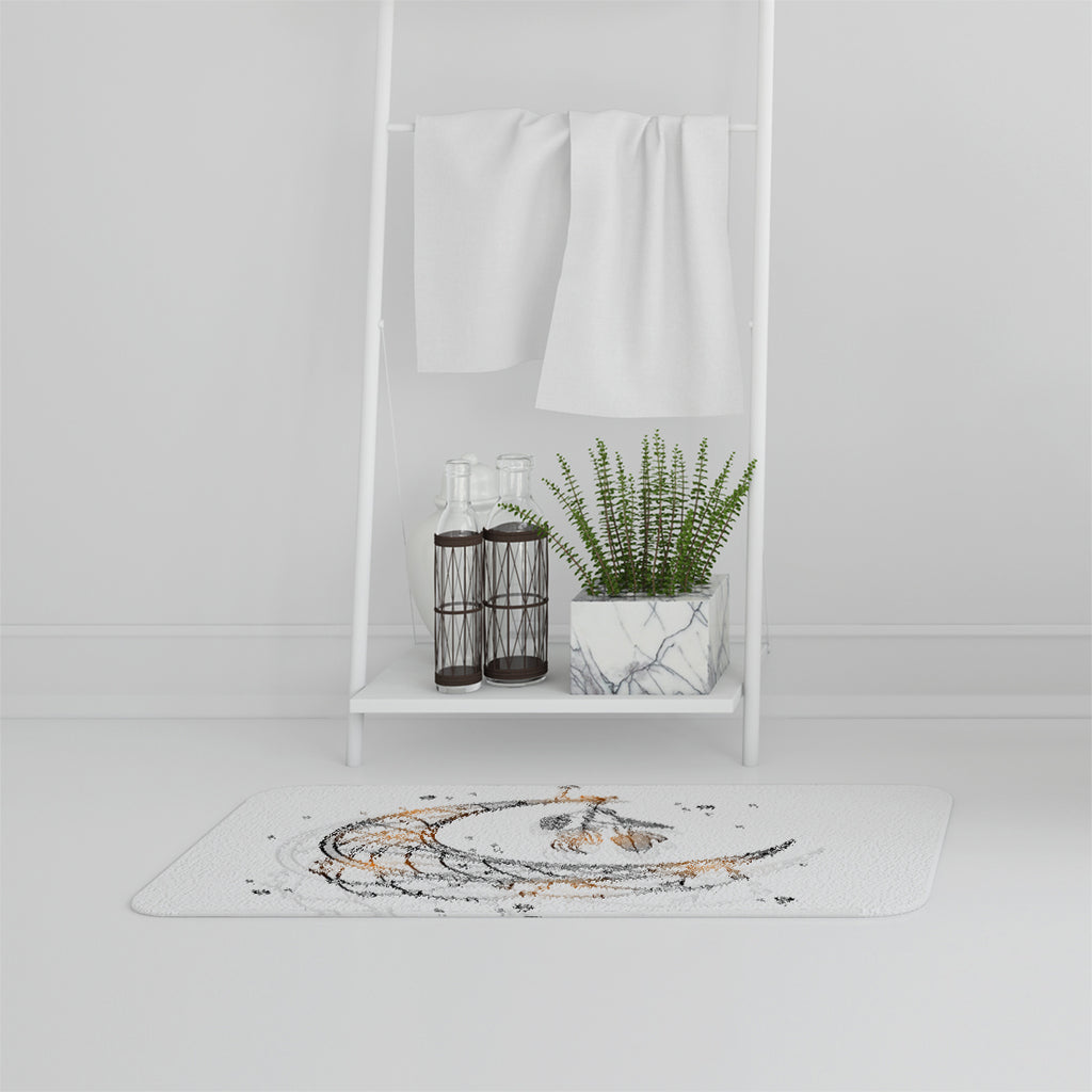 New Product Dream Catcher with Crescent Moon (Bathmat)  - Andrew Lee Home and Living