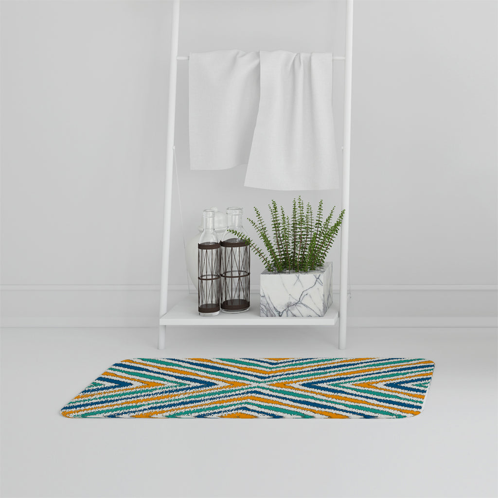 Bathmat - New Product Ethnic geometric figures (Bath mats)  - Andrew Lee Home and Living