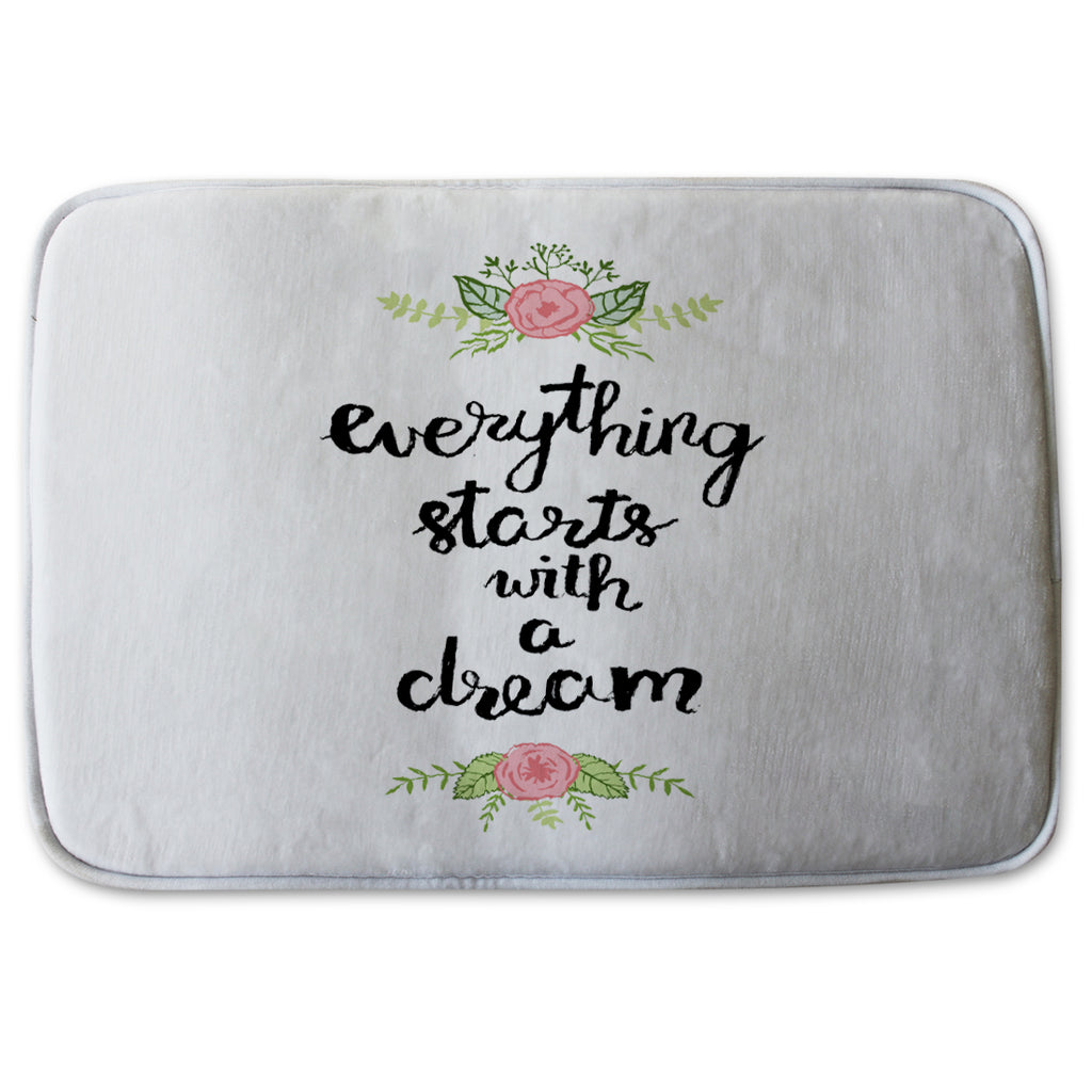 Bathmat - New Product Everything starts with a dream (Bath mats)  - Andrew Lee Home and Living