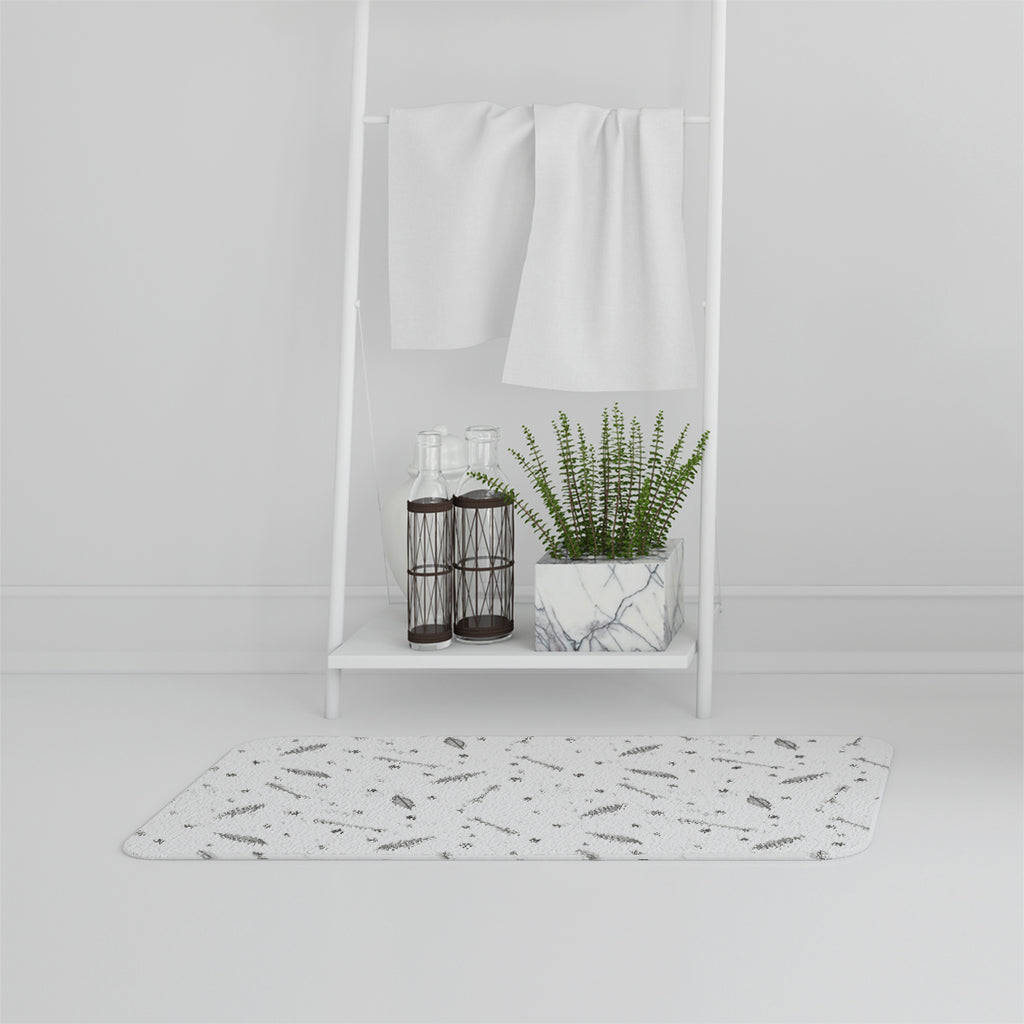 Bathmat - New Product feathers and arrows in boho style (Bath mats)  - Andrew Lee Home and Living