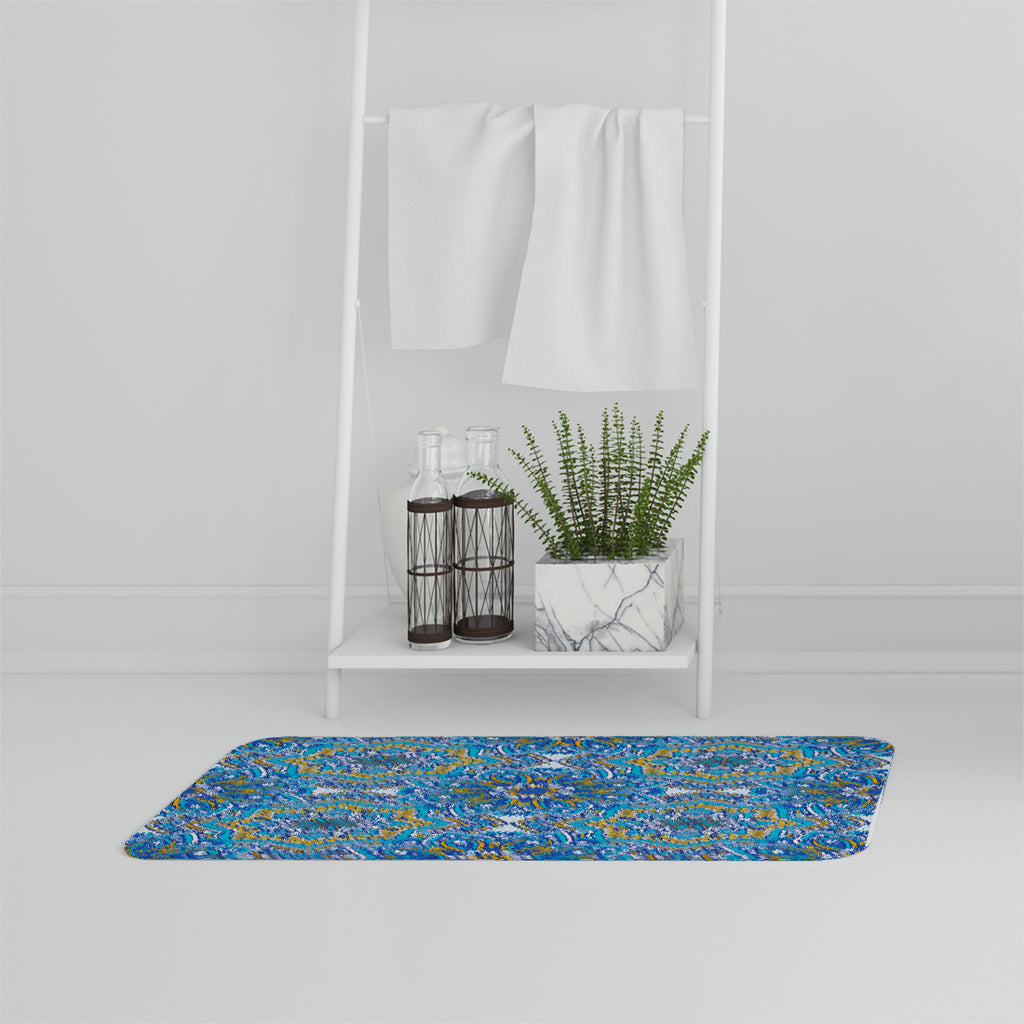 Bathmat - New Product Floral and geometric embellished tiles (Bath mats)  - Andrew Lee Home and Living