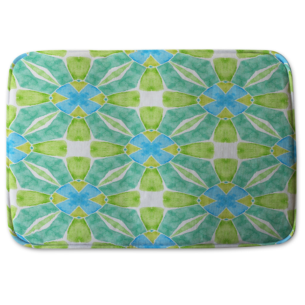 Bathmat - New Product Green optimal boho chic (Bath mats)  - Andrew Lee Home and Living