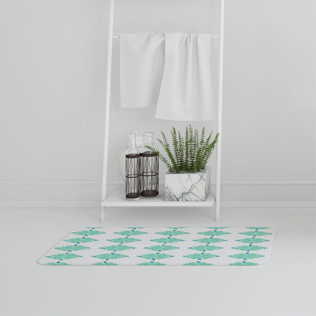Bathmat - New Product Green uncommon boho chic summer design (Bath mats)  - Andrew Lee Home and Living