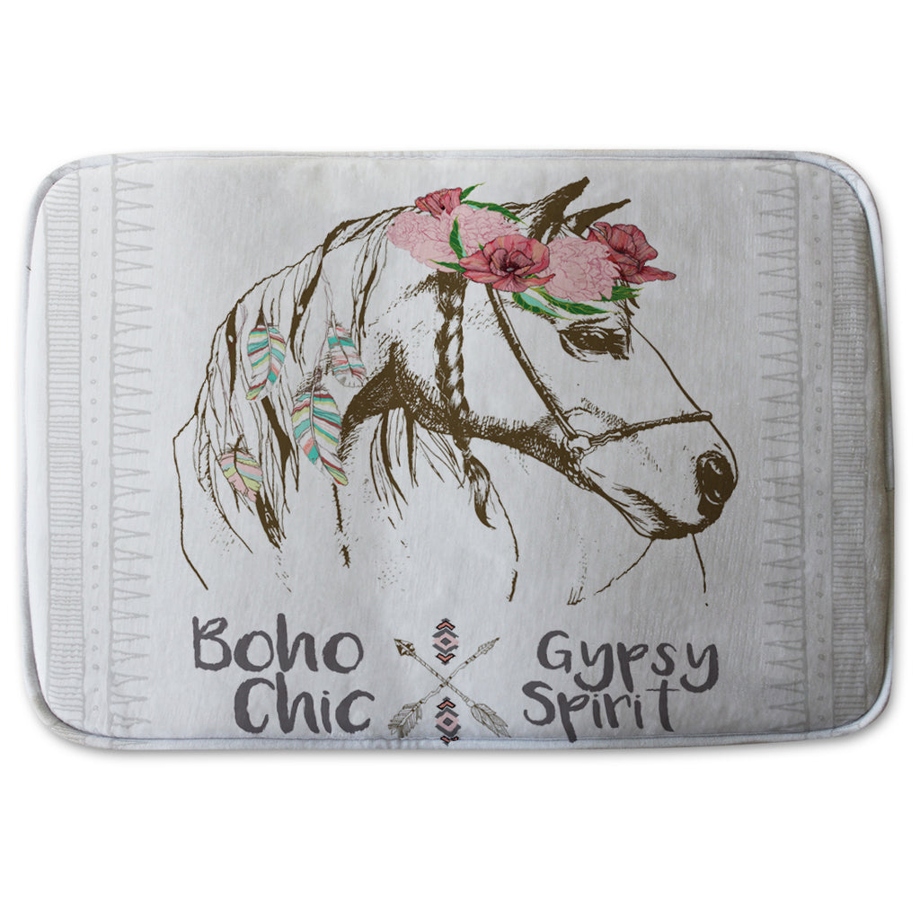 Bathmat - New Product horse with flower Chic (Bath mats)  - Andrew Lee Home and Living