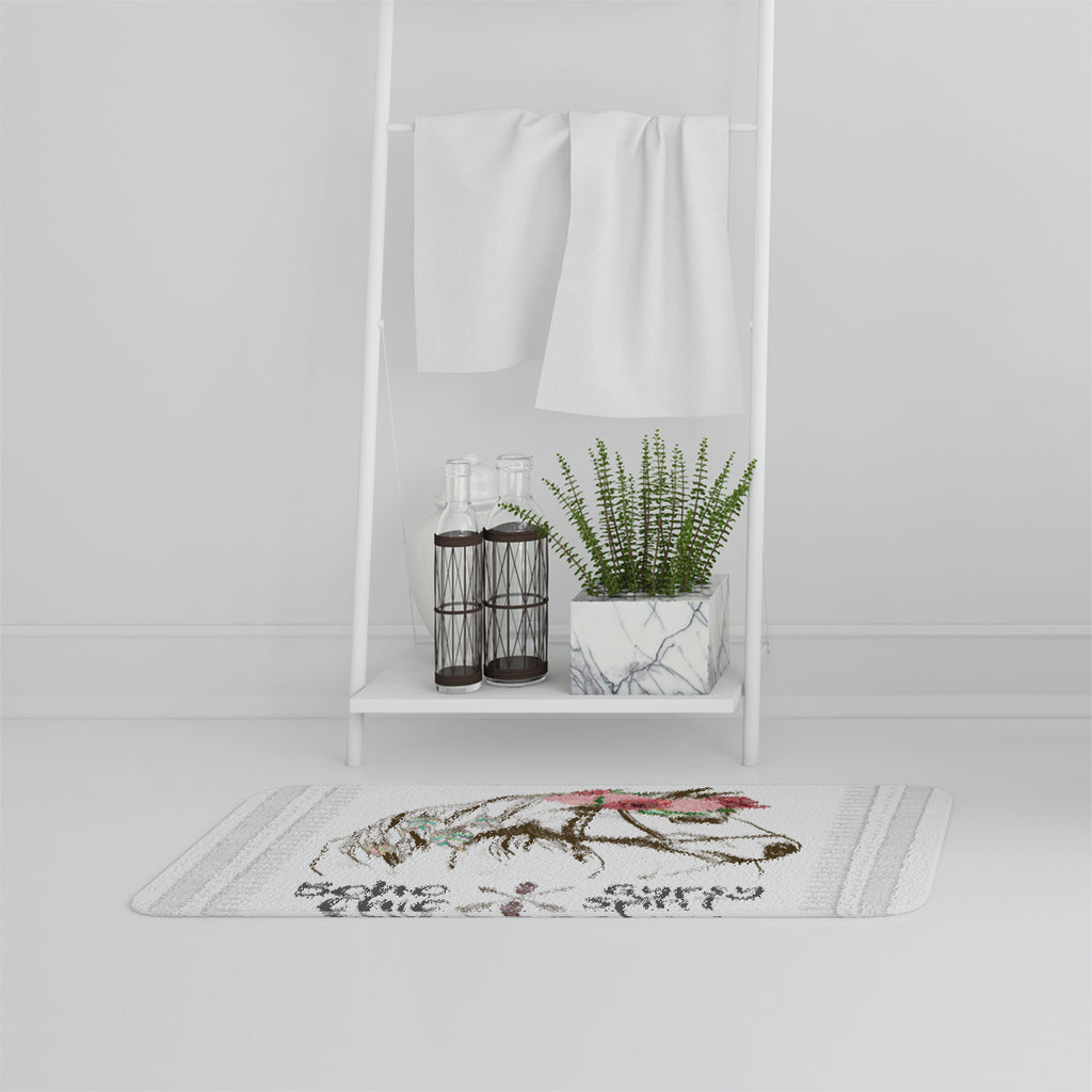 Bathmat - New Product horse with flower Chic (Bath mats)  - Andrew Lee Home and Living