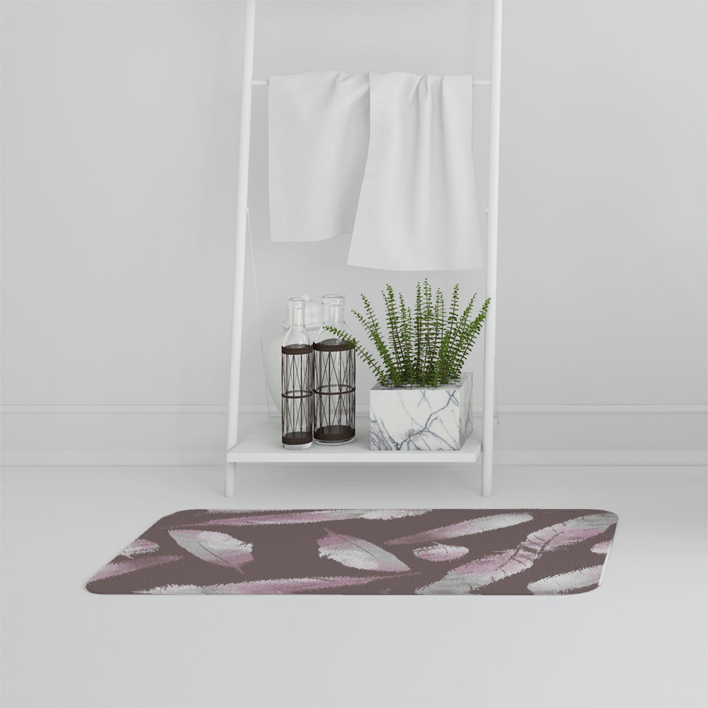 Bathmat - New Product Imprints boho feathers (Bath mats)  - Andrew Lee Home and Living