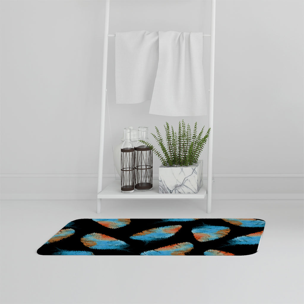 Bathmat - New Product Imprints bird feathers (Bath mats)  - Andrew Lee Home and Living