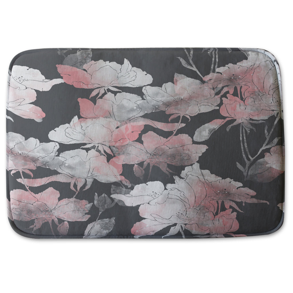 Bathmat - New Product Imprints flowers and leaves of wild rose (Bath mats)  - Andrew Lee Home and Living