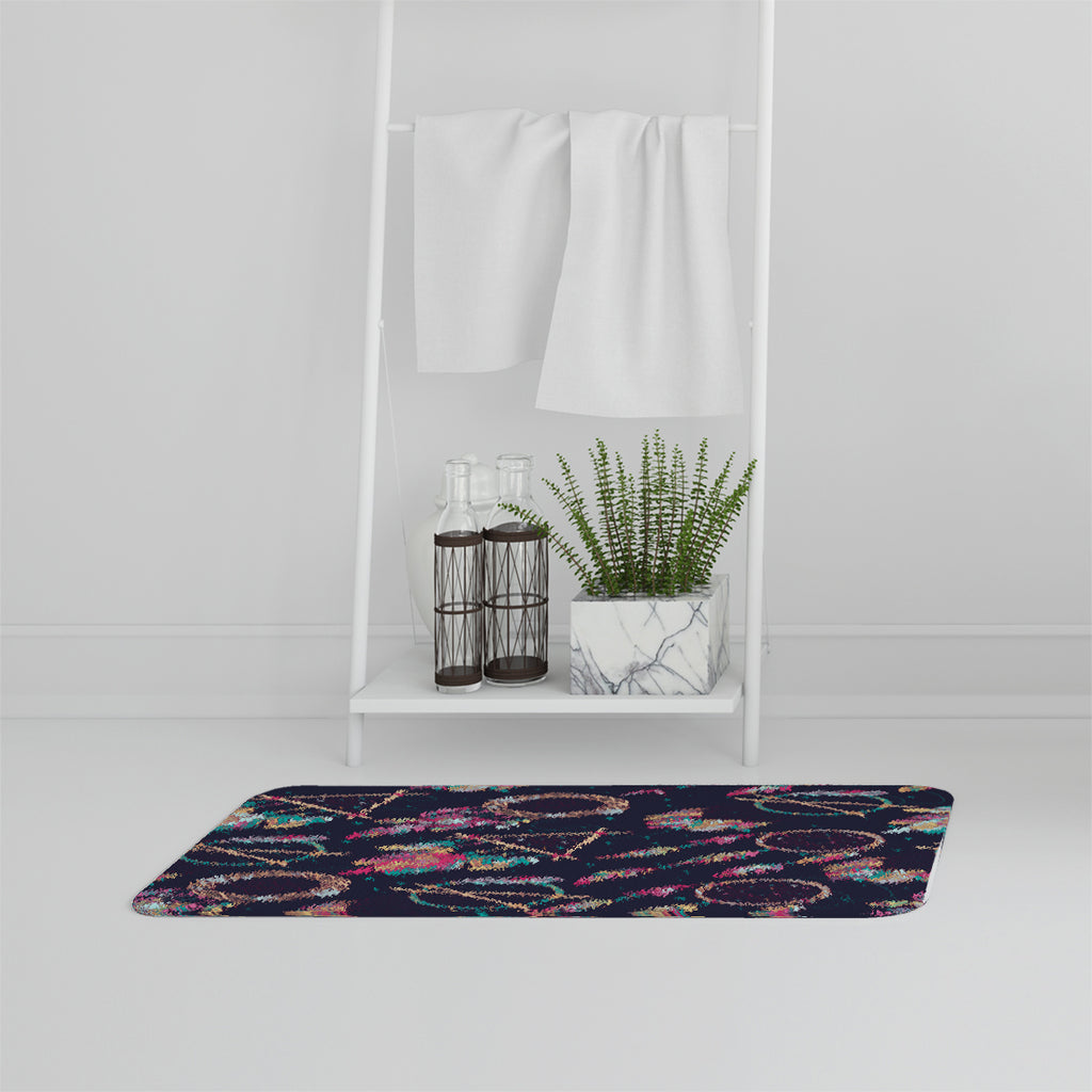 Bathmat - New Product Pattern with Different Dream Catcher Amulet (Bath mats)  - Andrew Lee Home and Living