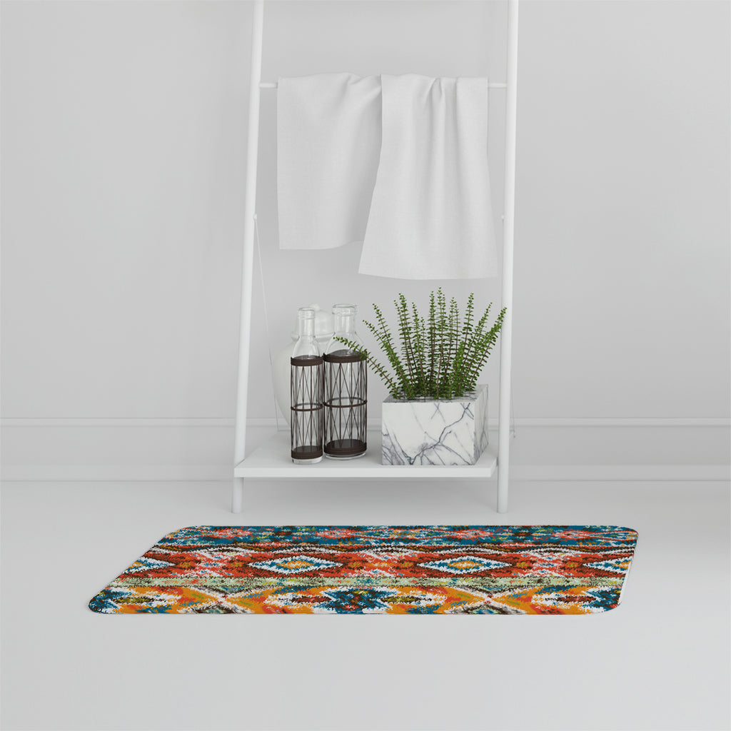 New Product Seamless colorful pattern in tribal style (Bathmat)  - Andrew Lee Home and Living