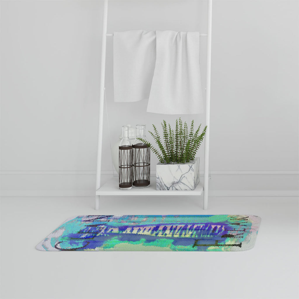 New Product Clean freak blue (Bathmat)  - Andrew Lee Home and Living