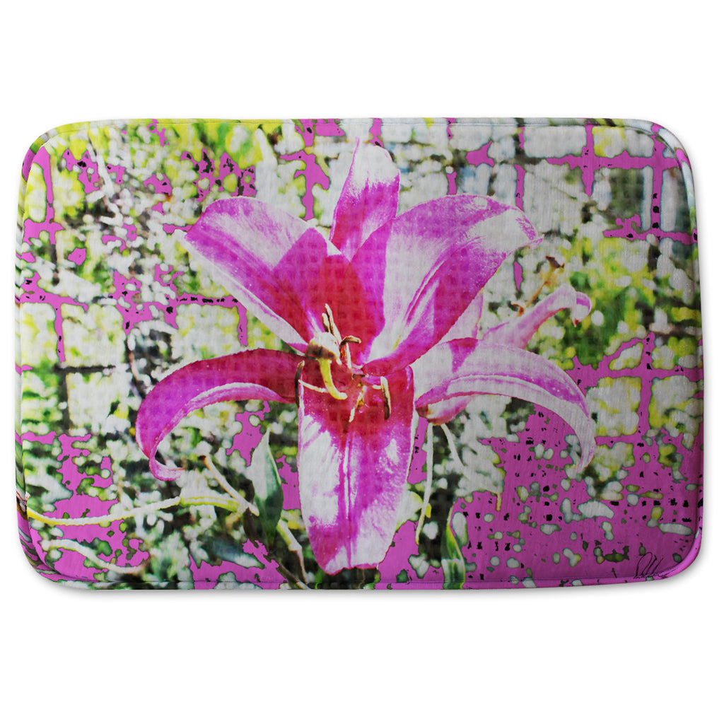 New Product Pink flower (Bathmat)  - Andrew Lee Home and Living