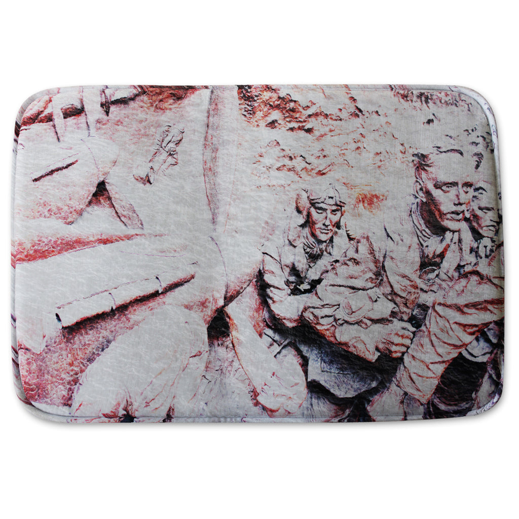 New Product GETTING READY BATTLE OF BRITAIN (Bathmat)  - Andrew Lee Home and Living