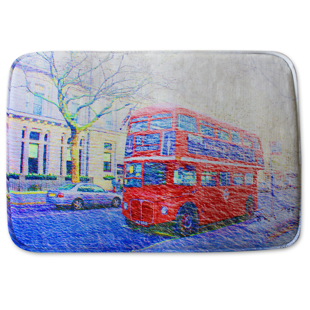 New Product london bus red (Bathmat)  - Andrew Lee Home and Living