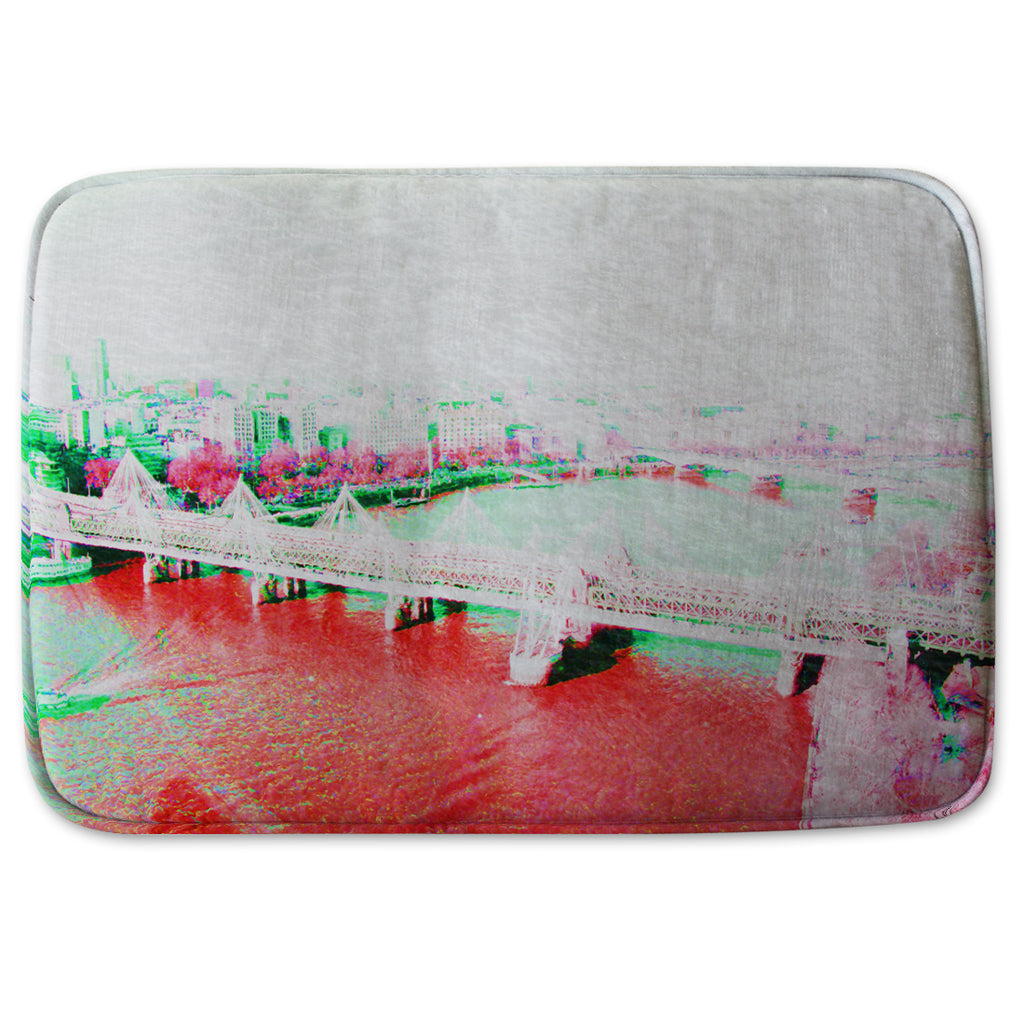 New Product LONDON EYE VEIW RED (Bathmat)  - Andrew Lee Home and Living