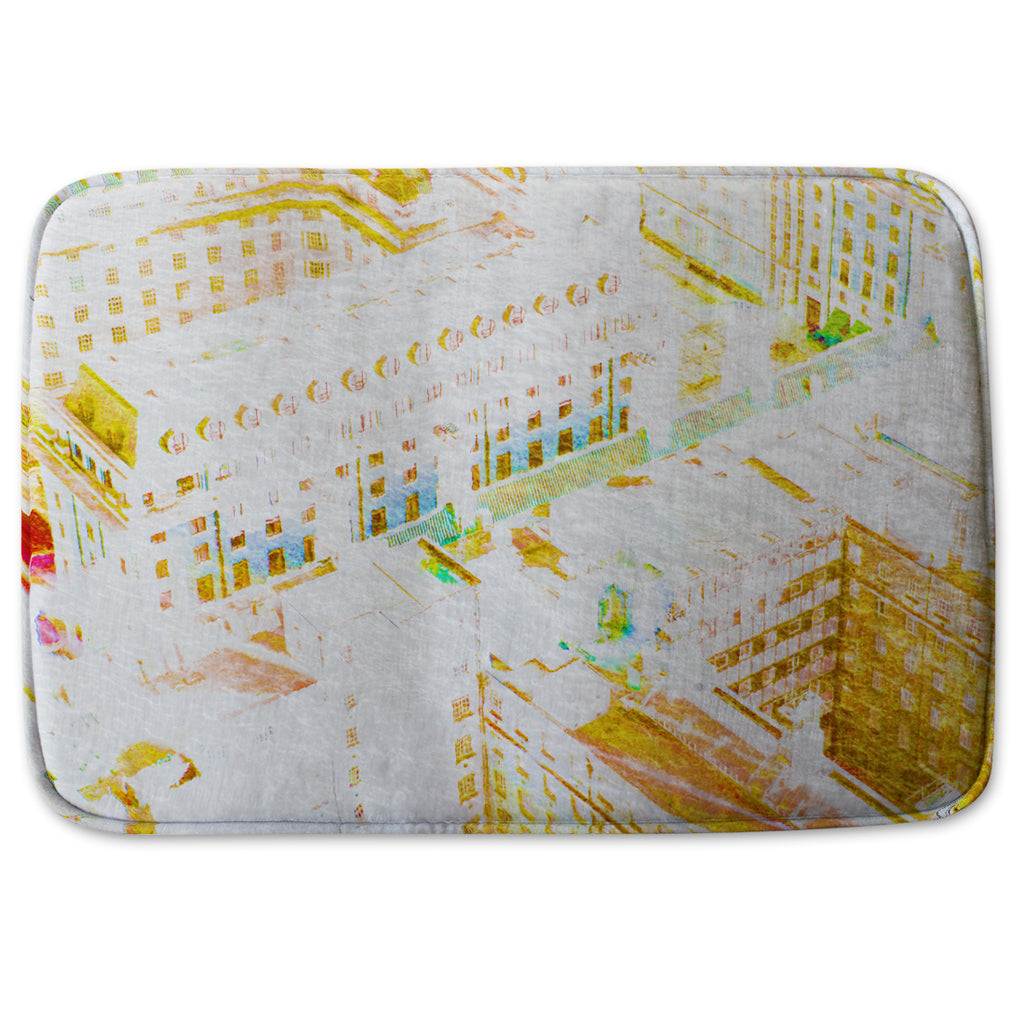 New Product LONDON ROOF TOPS ORANGE (Bathmat)  - Andrew Lee Home and Living