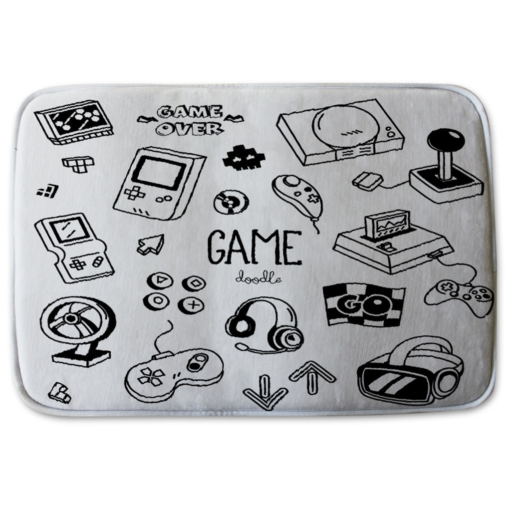 Bathmat - New Product Game doodles (Bath mats)  - Andrew Lee Home and Living