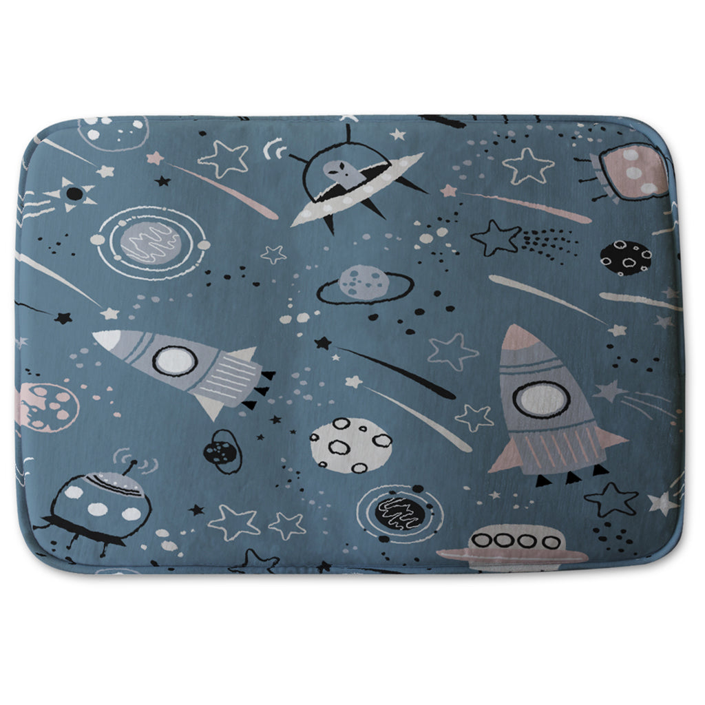 Bathmat - New Product spaceships and planets with stars (Bath mats)  - Andrew Lee Home and Living