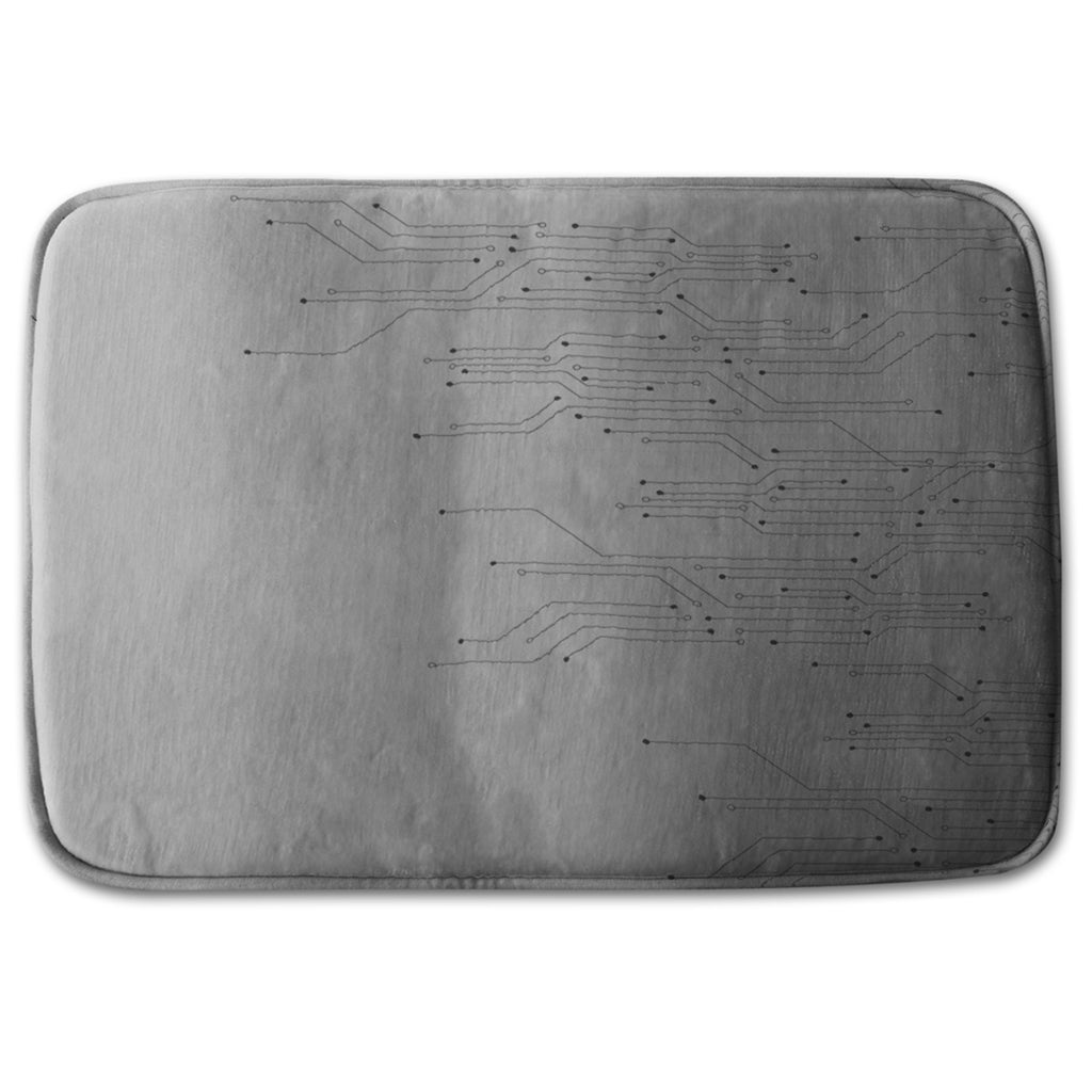 Bathmat - New Product digital background with technology circuit board (Bath mats)  - Andrew Lee Home and Living
