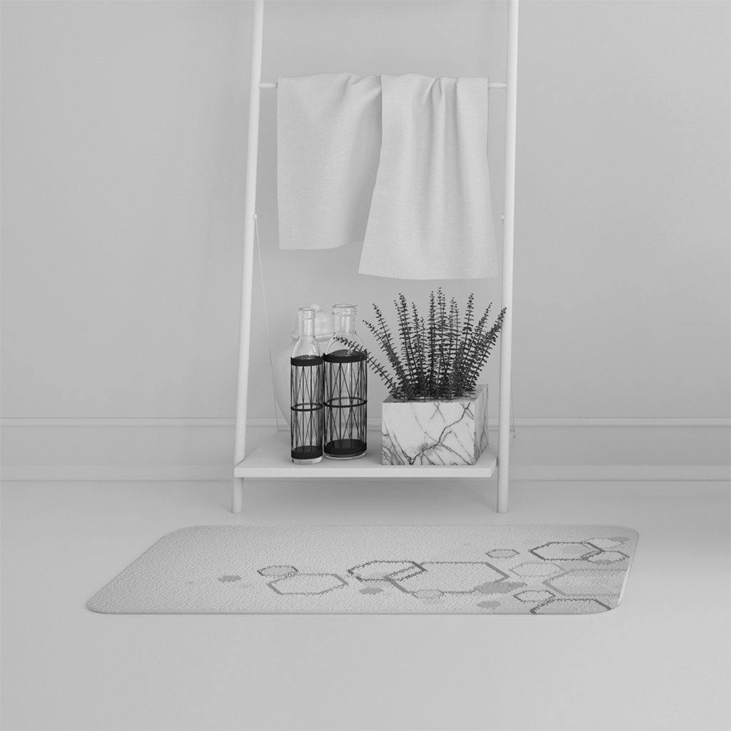 Bathmat - Abstract hexagon (Bath mats) - Andrew Lee Home and Living