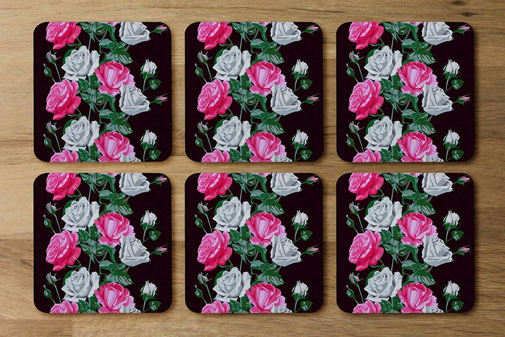 Pattern of Pink and White Flowers (Coaster) - Andrew Lee Home and Living