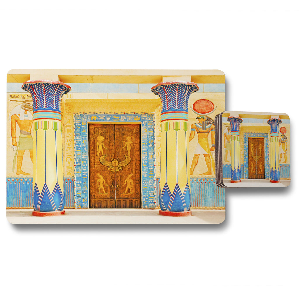 New Product Ancient Egyptian writing (Placemat & Coaster Set)  - Andrew Lee Home and Living