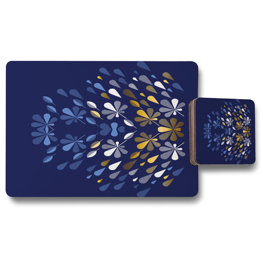 New Product Autumn print (Placemat & Coaster Set)  - Andrew Lee Home and Living